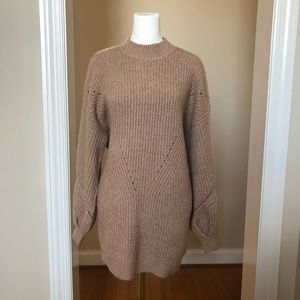 Miss Selfridge Mink Mia Chunky Slouchy Dress